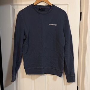 Balibaris ‘au charme francais’ Navy Blue Crewneck Sweater